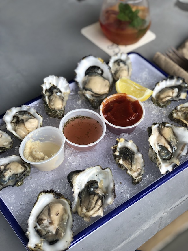 Photo of oysters served at Stone's Throw