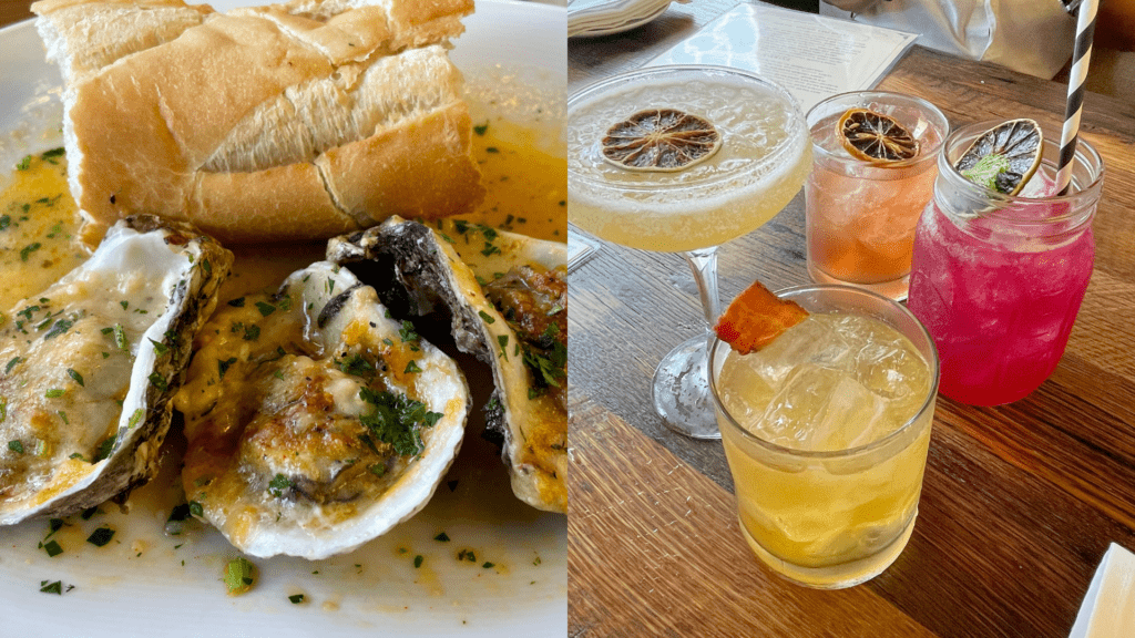Oysters and cocktails at The Pearl